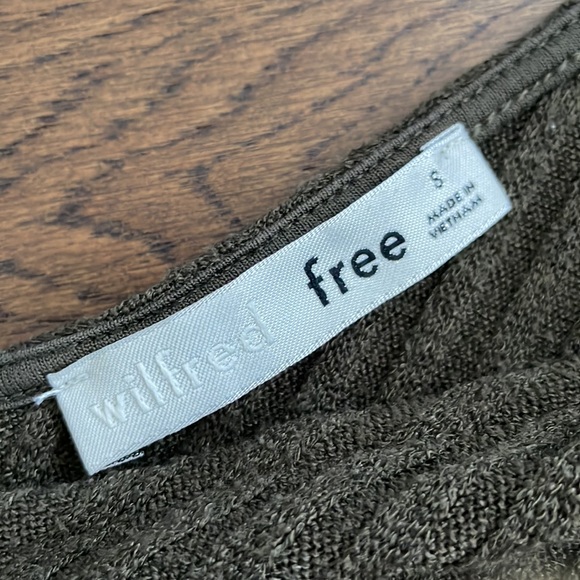 Wilfred Free Olive Green Long Sleeve Shirt - Picture 2 of 5